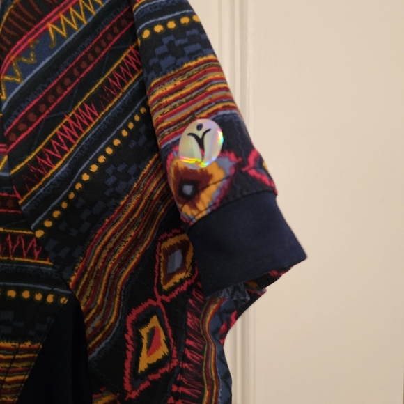 Colorful Patterned Scrub Top - Picture 3 of 3